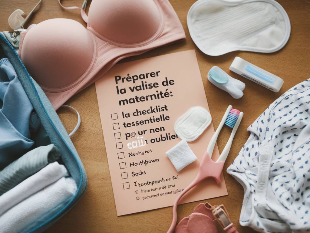 Préparer la valise de maternité : la checklist essentielle pour ne rien oublier