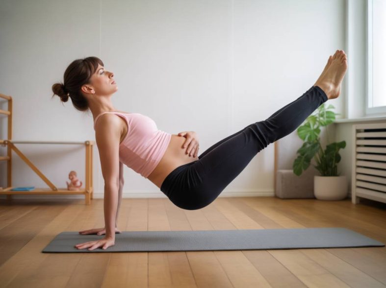 Exercice pilate ventre plat : les meilleurs mouvements post-accouchement pour retrouver la forme